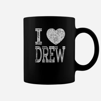I Love Drew Valentine Boyfriend Son Husband Name Coffee Mug - Seseable