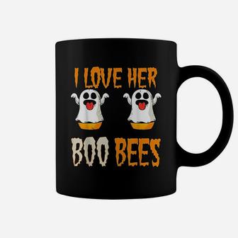I Love Her Boo Bees Matching Couples Halloween Costume Coffee Mug - Seseable