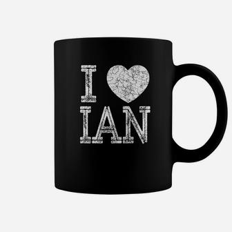 I Love Ian Valentine Boyfriend Son Husband Name Coffee Mug - Seseable