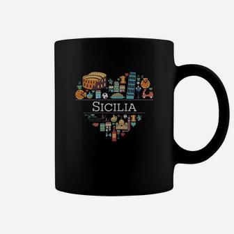 I Love Italy Sicilia Sicilia Love Sicilian Pride Coffee Mug - Seseable