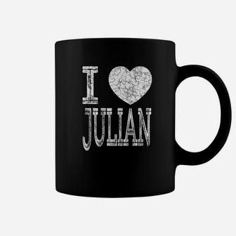 I Love Julian Valentine Boyfriend Son Husband Name Coffee Mug - Seseable