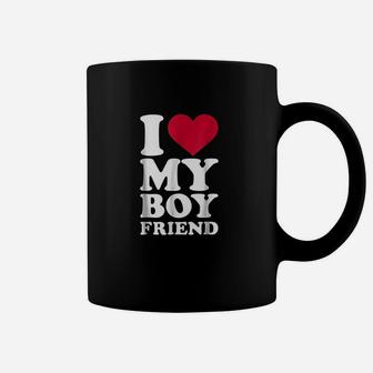I Love My Boyfriend Big Heart, best friend birthday gifts, gifts for your best friend, friend christmas gifts Coffee Mug - Seseable
