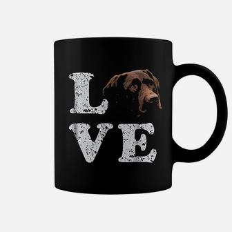 I Love My Chocolate Lab Labrador Retriever Dog Coffee Mug - Seseable