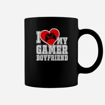 I Love My Gamer Boyfriend Husband Engagement Gift Coffee Mug - Seseable
