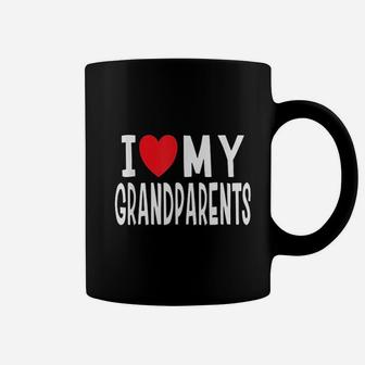 I Love My Grandparents Family Celebration Of Grandma Grandpa Coffee Mug - Seseable