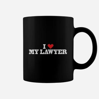 I Love My Lawyer Red Heart Attorney Prosecutor Love Coffee Mug - Seseable