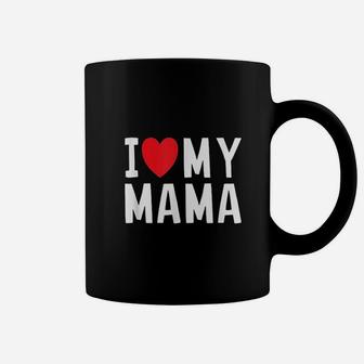 I Love My Mama Heart Celebrate Mom Coffee Mug - Seseable