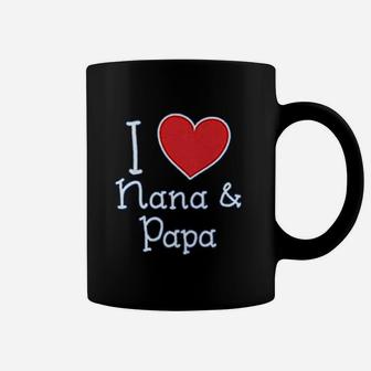 I Love My Nana Papa Heart Cute, best christmas gifts for dad Coffee Mug - Seseable