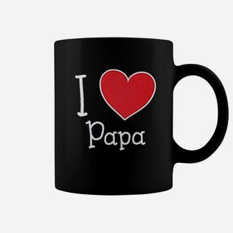 I Love My Papa Heart Cute, dad birthday gifts Coffee Mug - Seseable