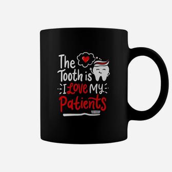 I Love My Patients Dentist Valentines Day Coffee Mug - Seseable