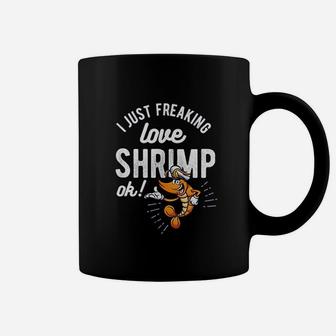 I Love Shrimp Gift For Seafood Fishing Crabbing Festival Coffee Mug - Seseable