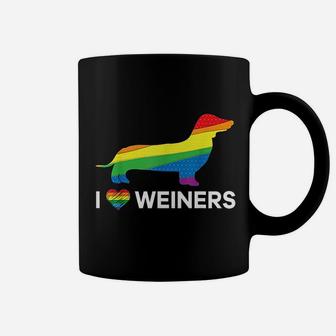 I Love Weiners Dachshund Lgbt Gay Lesbian Coffee Mug - Seseable