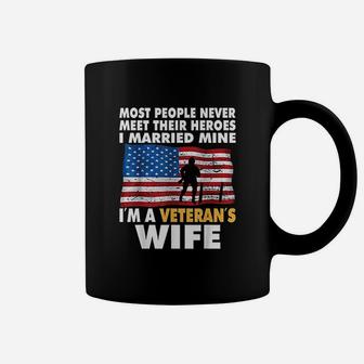 I Married My Hero I Am A Veterans Wife Coffee Mug - Seseable