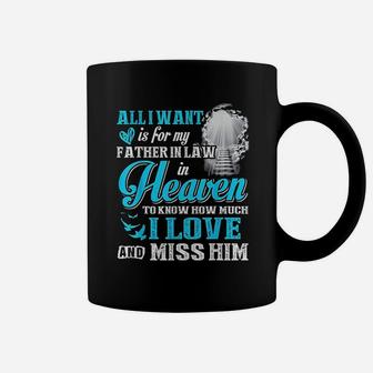 I Miss My Father In Law In Heaven Fathers Day Gifts Coffee Mug