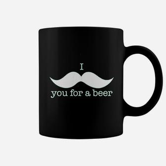 I Mustache You For A Beer Funny St Patricks Day Shamrock Drinking Coffee Mug - Seseable