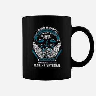 I Own It Forever The Title Marine Veteran Coffee Mug - Seseable