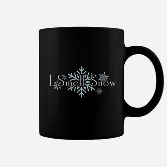 I Smell Snow Winter Christmas Holiday Snowflake Coffee Mug - Seseable