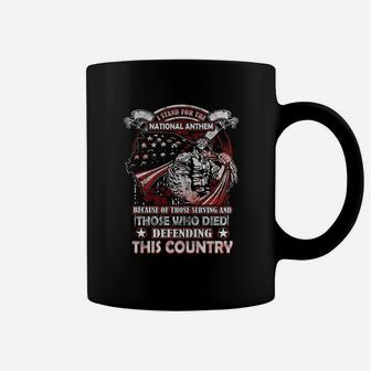 I Stand For The National Anthem Coffee Mug - Seseable