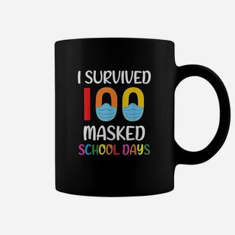 I Survived 100 Masked School Days Gift For Teacher Coffee Mug - Seseable