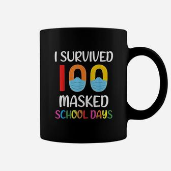 I Survived 100 School Days Gift For Teacher Student Coffee Mug - Seseable