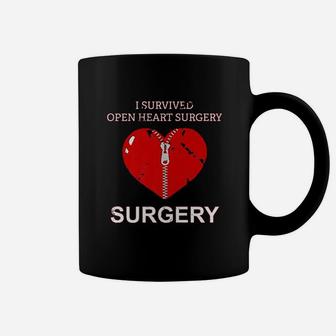 I Survived Open Heart Surgery Men Women Gift Coffee Mug - Seseable