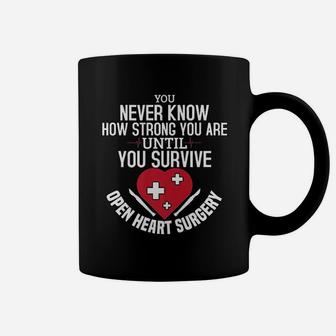I Survived Open Heart Surgery Open Heart Surgery Gift Coffee Mug - Seseable