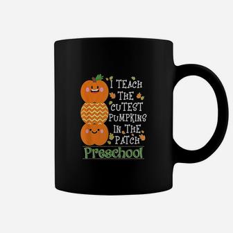 I Teach Cutest Pumpkins In Patch Preschool Halloween Teacher Coffee Mug - Seseable