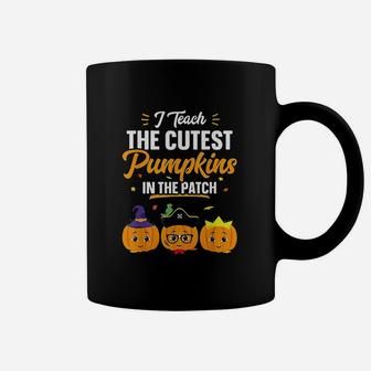 I Teach The Cutest Pumpkins In The Patch Funny Halloween Coffee Mug - Seseable