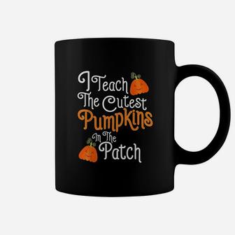 I Teach The Cutest Pumpkins In The Patch Teacher Halloween Coffee Mug - Seseable