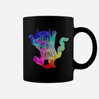 I Teach Wild Things Monster Funny Halloween Gifts Coffee Mug