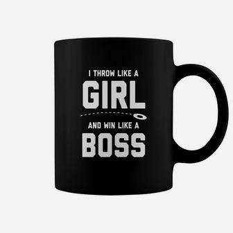I Throw Like A Girl And Win Like A Boss Discus Sports Coffee Mug - Seseable