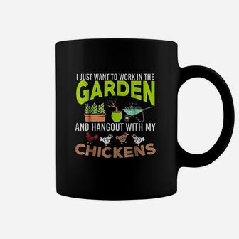 I Want To Work In My Garden Funny Gardening Coffee Mug - Seseable