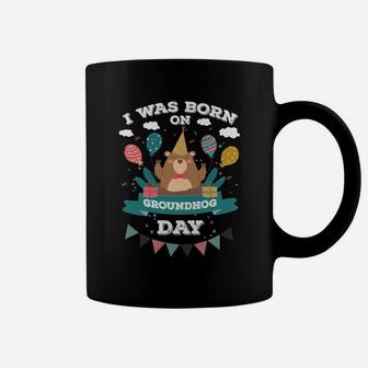 I Was Born On Groundhog Day Coffee Mug - Seseable
