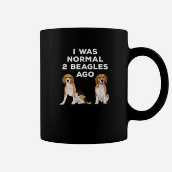 I Was Normal 2 Beagles Ago Dog Lover Gift Funny Coffee Mug - Seseable