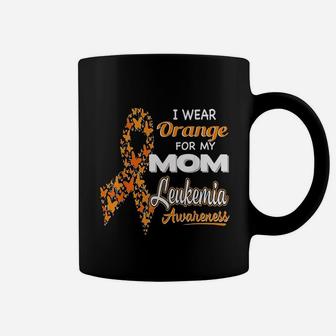 I Wear Orange For My Mom Leukemia Awareness Coffee Mug - Seseable