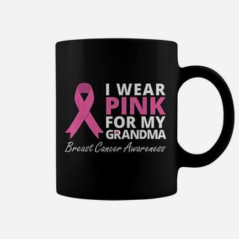 I Wear Pink For My Grandma Ribbon Family Love Coffee Mug - Seseable