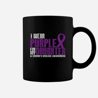 I Wear Purple For My Daughter And Crohns Disease Coffee Mug - Seseable