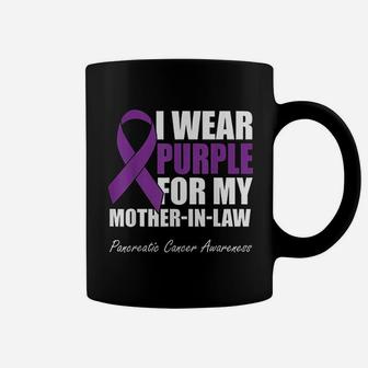 I Wear Purple For My Mother In Law Pancreatic Coffee Mug - Seseable
