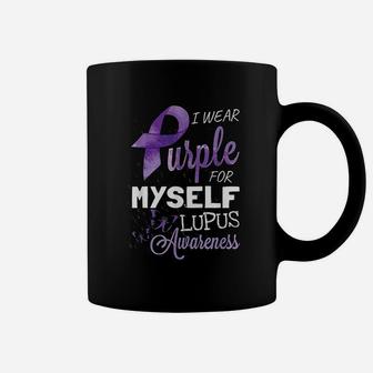 I Wear Purple For Myself Awareness Support Survivor Coffee Mug - Seseable