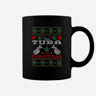 I Will Tuba For Christmas Ugly Sweater Tshirt Coffee Mug - Seseable