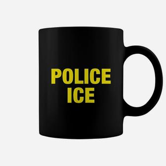 Ice Police Costume Federal Agent Halloween Yellow Coffee Mug - Seseable