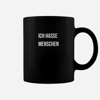 Ich Hasse Menschen Schwarzes Tassen, Sarkastisches Spruch Tassen - Seseable