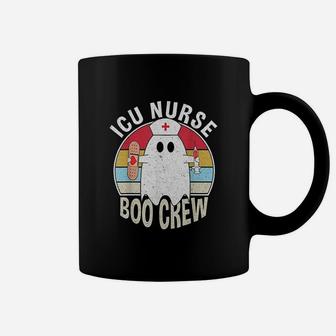 Icu Nurse Boo Crew Ghost Funny Retro Nursing Halloween Coffee Mug - Seseable