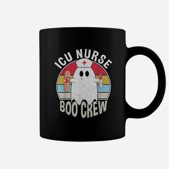 Icu Nurse Boo Crew Ghost Funny Retro Nursing Halloween Coffee Mug - Seseable