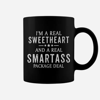 I'm A Real Sweetheart And A Real Smartass Coffee Mug - Seseable