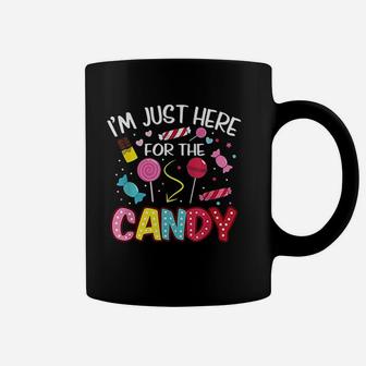 Im Just Here For The Candy Funny Halloween Food Coffee Mug - Seseable