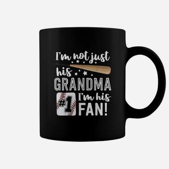 Im Not Just His Grandma Im His 1 Fan Baseball Grandmother Coffee Mug | Seseable FR