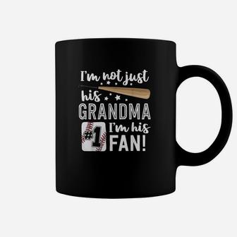 Im Not Just His Grandma Im His No 1 Fan Baseball Grandmother Coffee Mug | Seseable FR