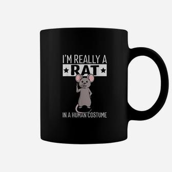 Im Really A Rat In A Human Costume Halloween Funny Coffee Mug - Seseable