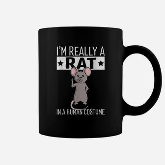 Im Really A Rat In A Human Costume Halloween Funny Coffee Mug | Seseable CA